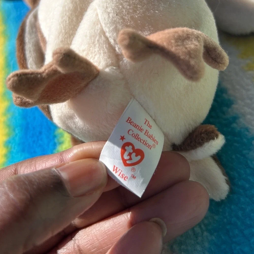 Ty Wise the Owl Beanie‎ Baby Plush 1998 Brown Graduation Cap Excellent Retired